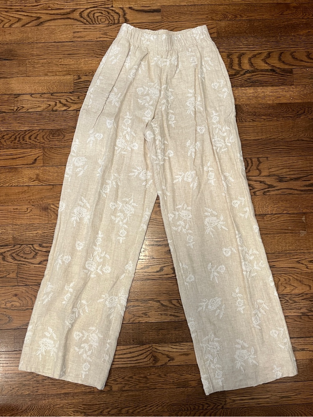 Abercrombie & Fitch beige linen pants XS